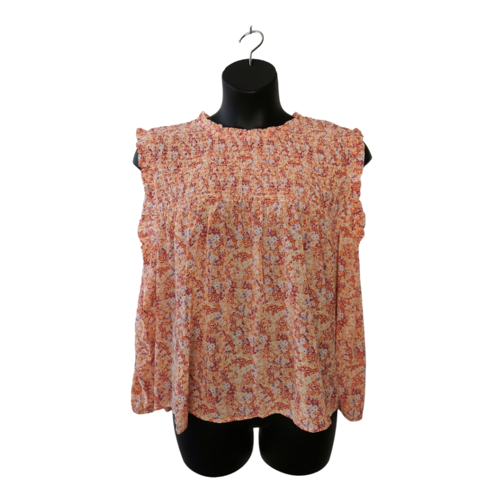 Papillon Ditsy Floral Blouse with Ruffle Sleeves - Picture 8 of 8